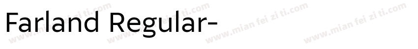 Farland Regular字体转换